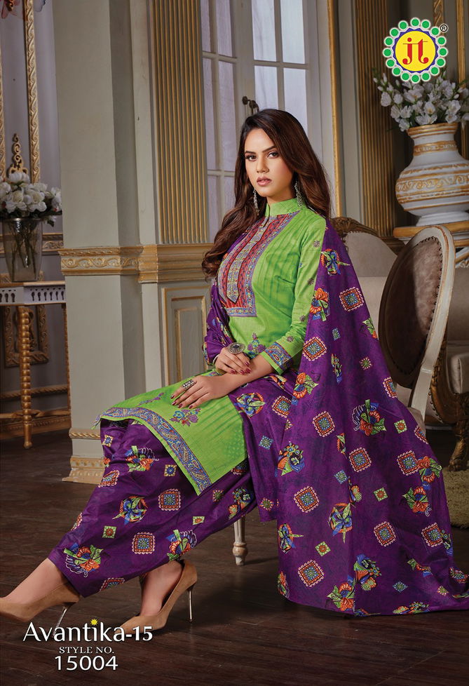 Jt Avantika 15 Printed Cotton Casual Daily Wear Dress Material Collection